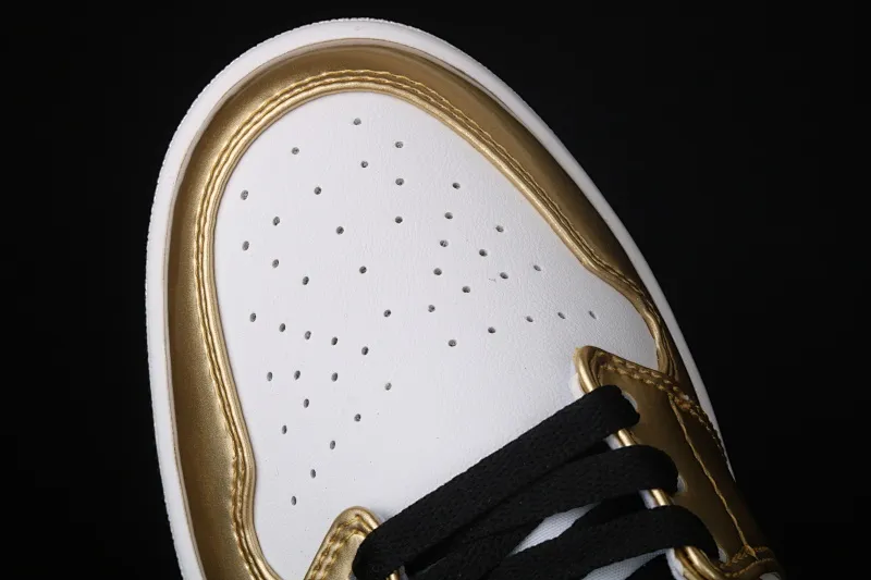 All Categories Air Jordan Jordan Series Basketball Shoes Air Jordan 1 Mid Air Jordan 1 Mid "Metallic Gold" AJ1 Joe 1 Zhongbang Platinum Color DC1419-700